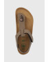 Birkenstock sandale copii Kairo culoarea maro - Pled.ro