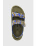 Birkenstock sandale copii Mogami culoarea verde - Pled.ro