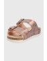 Birkenstock slapi copii culoarea bej - Pled.ro