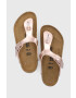 Birkenstock slapi copii culoarea auriu - Pled.ro