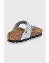 Birkenstock slapi copii culoarea argintiu - Pled.ro