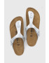 Birkenstock slapi copii culoarea argintiu - Pled.ro