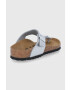 Birkenstock slapi copii culoarea argintiu - Pled.ro