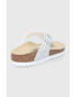 Birkenstock slapi copii culoarea argintiu - Pled.ro