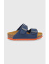 Birkenstock slapi copii Arizona culoarea gri - Pled.ro