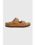 Birkenstock slapi copii Arizona culoarea maro - Pled.ro