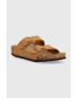 Birkenstock slapi copii Arizona culoarea maro - Pled.ro