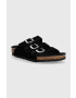 Birkenstock slapi copii Florida culoarea negru - Pled.ro