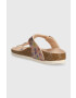 Birkenstock slapi copii Gizeh culoarea auriu - Pled.ro