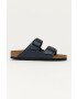 Birkenstock slapi de piele Arizona barbati culoarea maro - Pled.ro