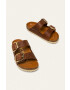 Birkenstock șlapi de piele Arizona Big Buckle 1011073-COGNAC - Pled.ro