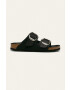 Birkenstock slapi de piele femei culoarea negru - Pled.ro