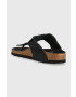 Birkenstock slapi de piele Gizeh femei culoarea negru cu toc plat 1021469 - Pled.ro