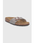 Birkenstock Șlapi de piele Madrid femei culoarea auriu 1020632.Taupe-Taupe - Pled.ro