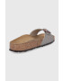 Birkenstock Șlapi de piele Madrid femei culoarea auriu 1020632.Taupe-Taupe - Pled.ro