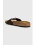 Birkenstock slapi de piele Madrid femei culoarea maro 1014615 - Pled.ro