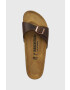 Birkenstock slapi de piele Madrid femei culoarea maro 1014615 - Pled.ro