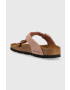 Birkenstock slapi din piele intoarsa Gizeh SFB femei culoarea roz cu toc plat 1024106 - Pled.ro