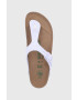 Birkenstock Șlapi Gizeh femei culoarea roz cu toc plat - Pled.ro