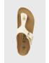 Birkenstock slapi Gizeh femei culoarea bej cu toc plat 1025503 - Pled.ro