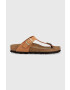 Birkenstock slapi GIZEH BS femei culoarea maro cu toc plat - Pled.ro