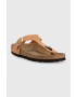 Birkenstock slapi GIZEH BS femei culoarea maro cu toc plat - Pled.ro