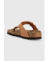 Birkenstock slapi GIZEH BS femei culoarea maro cu toc plat - Pled.ro