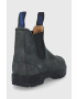 Blundstone botine din piele intoarsa femei culoarea gri cu toc plat - Pled.ro