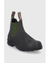 Blundstone Ghete Chelsea de piele 519 femei culoarea maro cu toc plat - Pled.ro