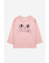 Bobo Choses longsleeve din bumbac pentru copii culoarea roz - Pled.ro