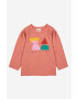 Bobo Choses longsleeve din bumbac pentru copii culoarea portocaliu - Pled.ro