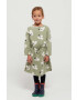 Bobo Choses rochie fete culoarea verde mini evazati - Pled.ro