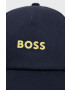 Boss Orange BOSS șapcă din bumbac Boss Casual culoarea albastru marin cu imprimeu - Pled.ro