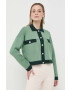 Boss cardigan femei culoarea verde light - Pled.ro