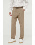 Boss Green pantaloni barbati culoarea bej drept - Pled.ro