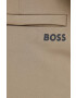 Boss Green pantaloni barbati culoarea bej drept - Pled.ro