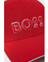 Boss Green sapca culoarea rosu cu imprimeu - Pled.ro