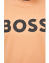 Boss Orange BOSS hanorac de bumbac barbati culoarea portocaliu cu imprimeu - Pled.ro