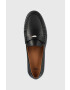 Boss mocasini de piele barbati culoarea negru - Pled.ro