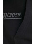 Boss Orange bluza barbati culoarea negru cu glugă cu imprimeu - Pled.ro