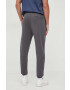 Boss Orange BOSS pantaloni de trening din bumbac BOSS CASUAL barbati culoarea gri neted - Pled.ro