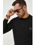 Boss Orange BOSS pulover din amestec de casmir BOSS CASUAL barbati culoarea negru light - Pled.ro