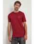 Boss Orange BOSS tricou din bumbac BOSS CASUAL culoarea bordo neted - Pled.ro