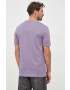 Boss Orange BOSS tricou din bumbac BOSS CASUAL barbati culoarea violet cu imprimeu - Pled.ro