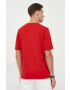 Boss Orange tricou din bumbac culoarea alb cu imprimeu - Pled.ro