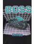 Boss Orange tricou din bumbac culoarea negru cu imprimeu - Pled.ro