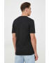 Boss Orange tricou din bumbac culoarea negru cu imprimeu - Pled.ro