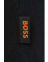 Boss Orange tricou din bumbac culoarea negru cu imprimeu - Pled.ro