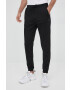 Boss pantaloni de bumbac Athleisure barbati culoarea negru neted - Pled.ro