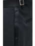 Boss pantaloni de lana barbati culoarea negru drept - Pled.ro